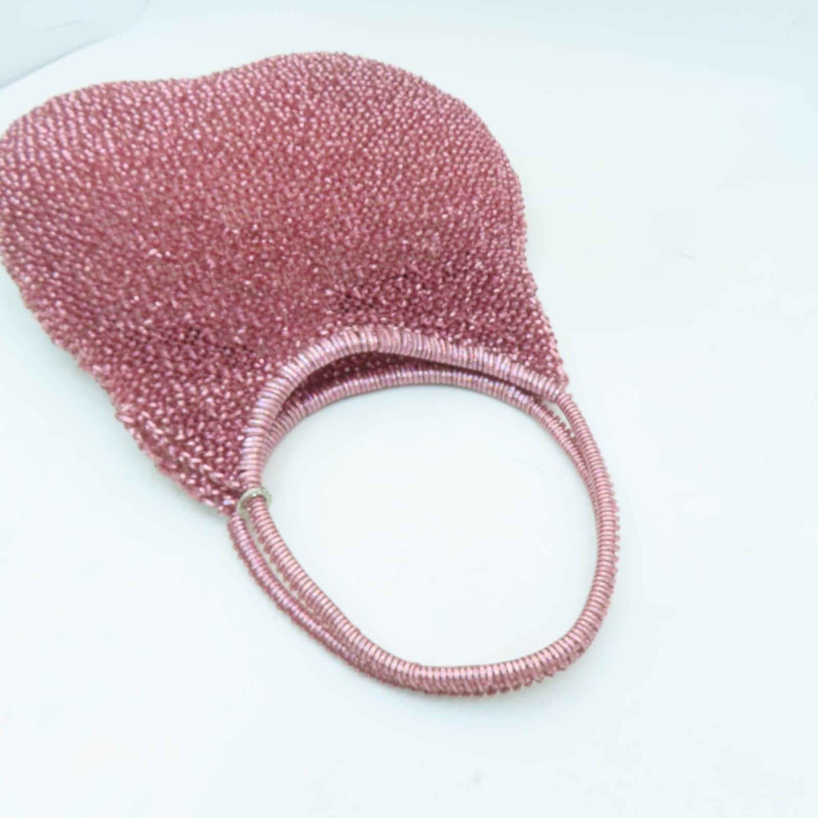 ANTEPRIMA PVC Wirebag銀扣手挽袋粉紅色