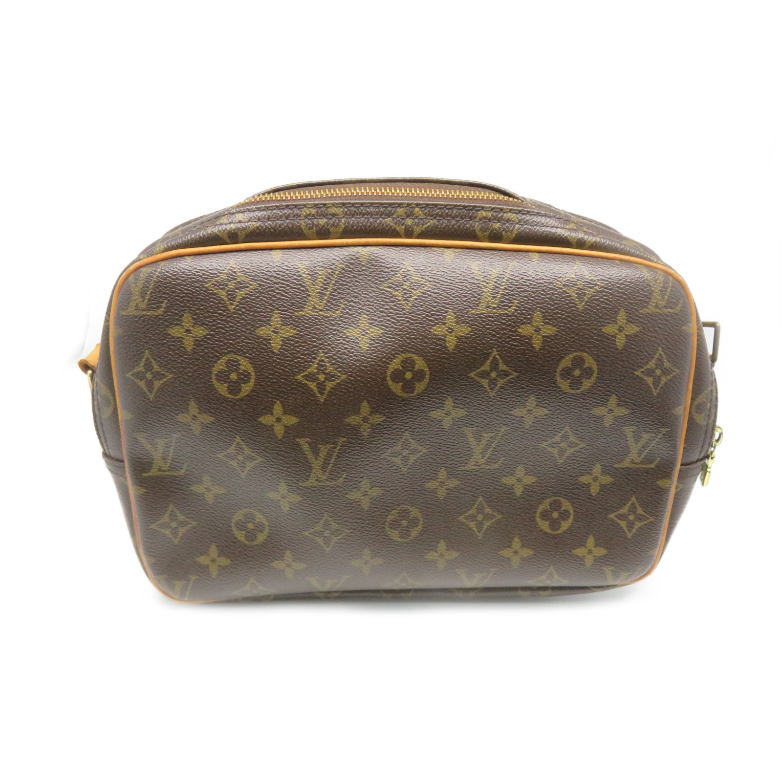 LOUIS VUITTON Monogram Reporter Shoulder Bag肩背袋啡色