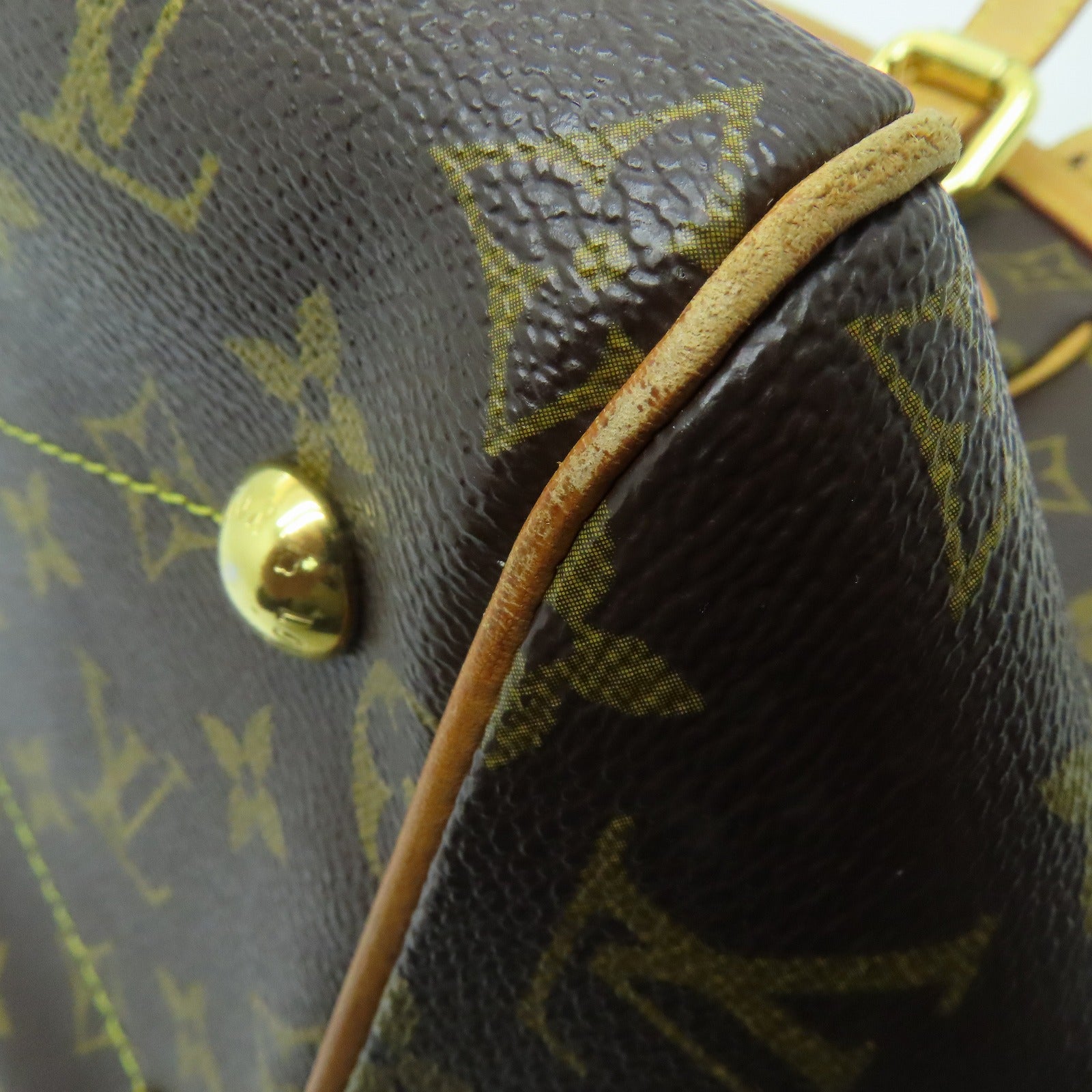 LOUIS VUITTON Monogram Tivoli GM金扣手挽袋啡色