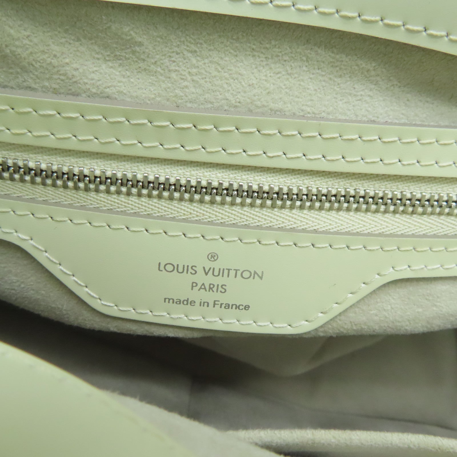 LOUIS VUITTON 【激減優惠】Epi Mirabeau PM銀扣手挽袋白色