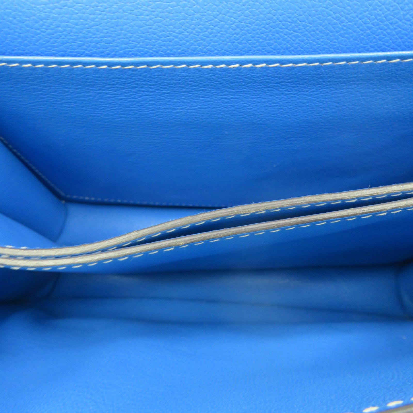 HERMES 【激减优惠】Evercolour皮革Roulis 23金扣肩背袋Bleu hydra水妖蓝色