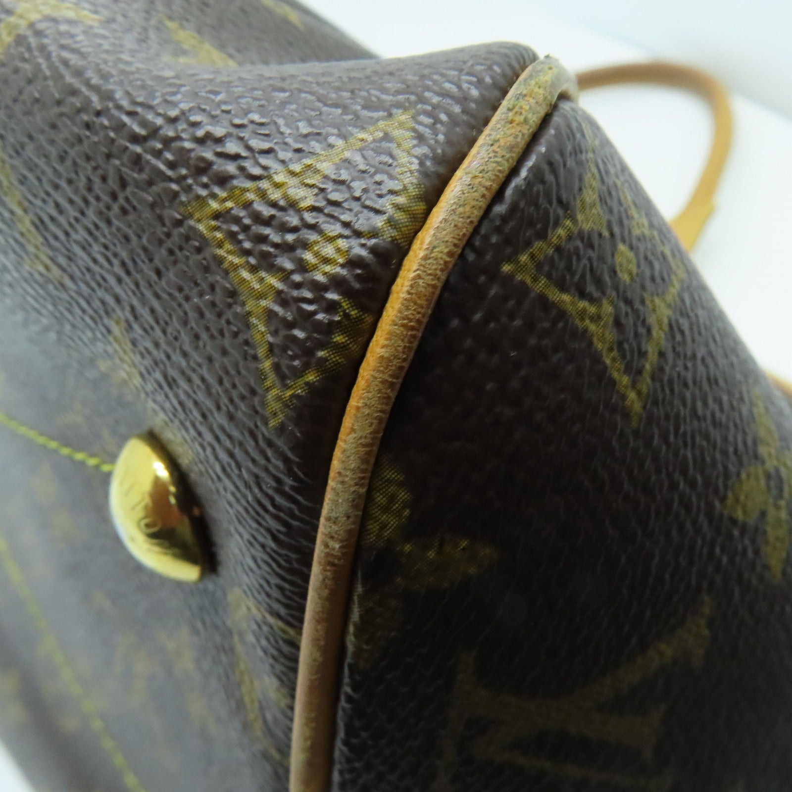 LOUIS VUITTON Monogram Tivoli GM金扣手挽袋啡色