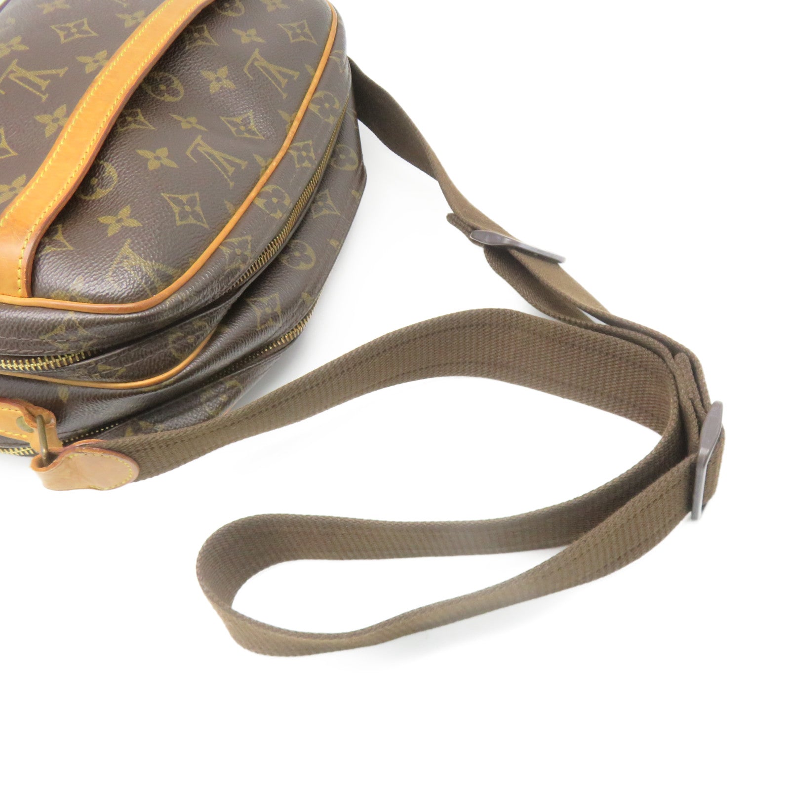 LOUIS VUITTON Monogram Reporter Shoulder Bag肩背袋啡色