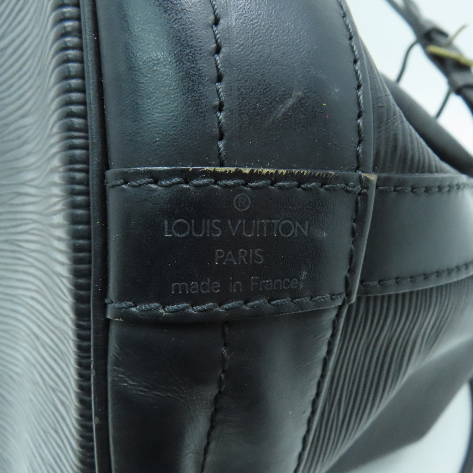 LOUIS VUITTON Epi Noe金扣肩背袋黑色