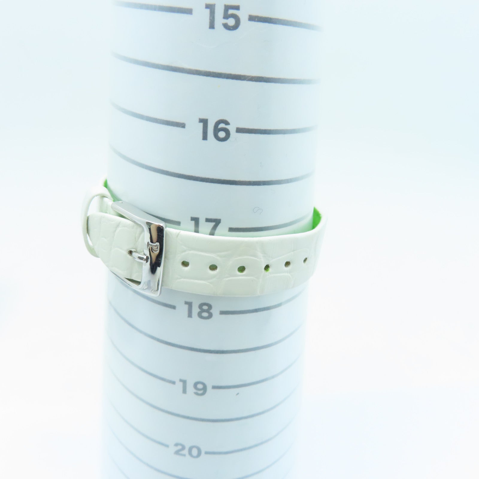 PIAGET Possession皮革带/18K白金手表石英机芯银色