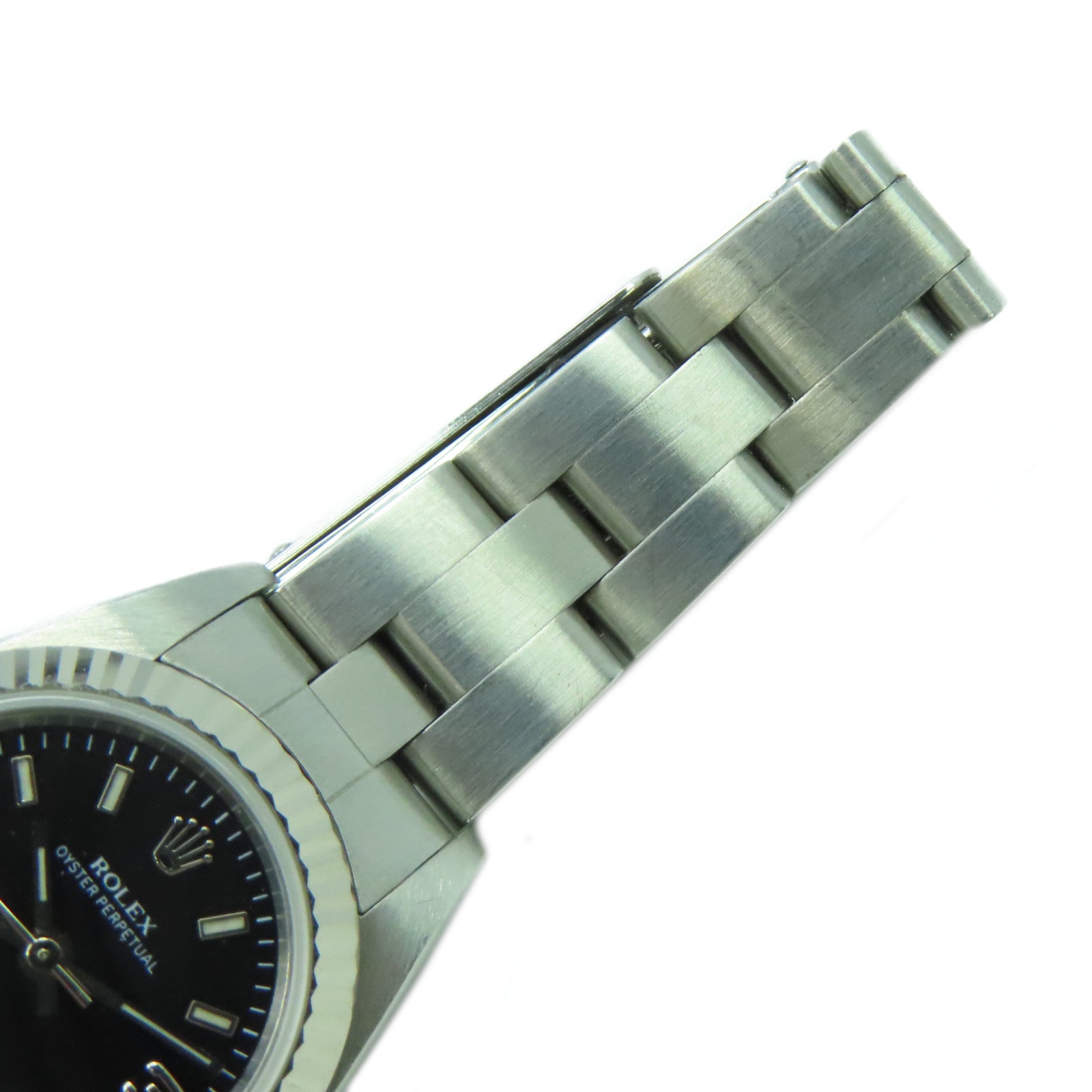 ROLEX Oyster Perpetual不鏽鋼手錶自動機芯黑色