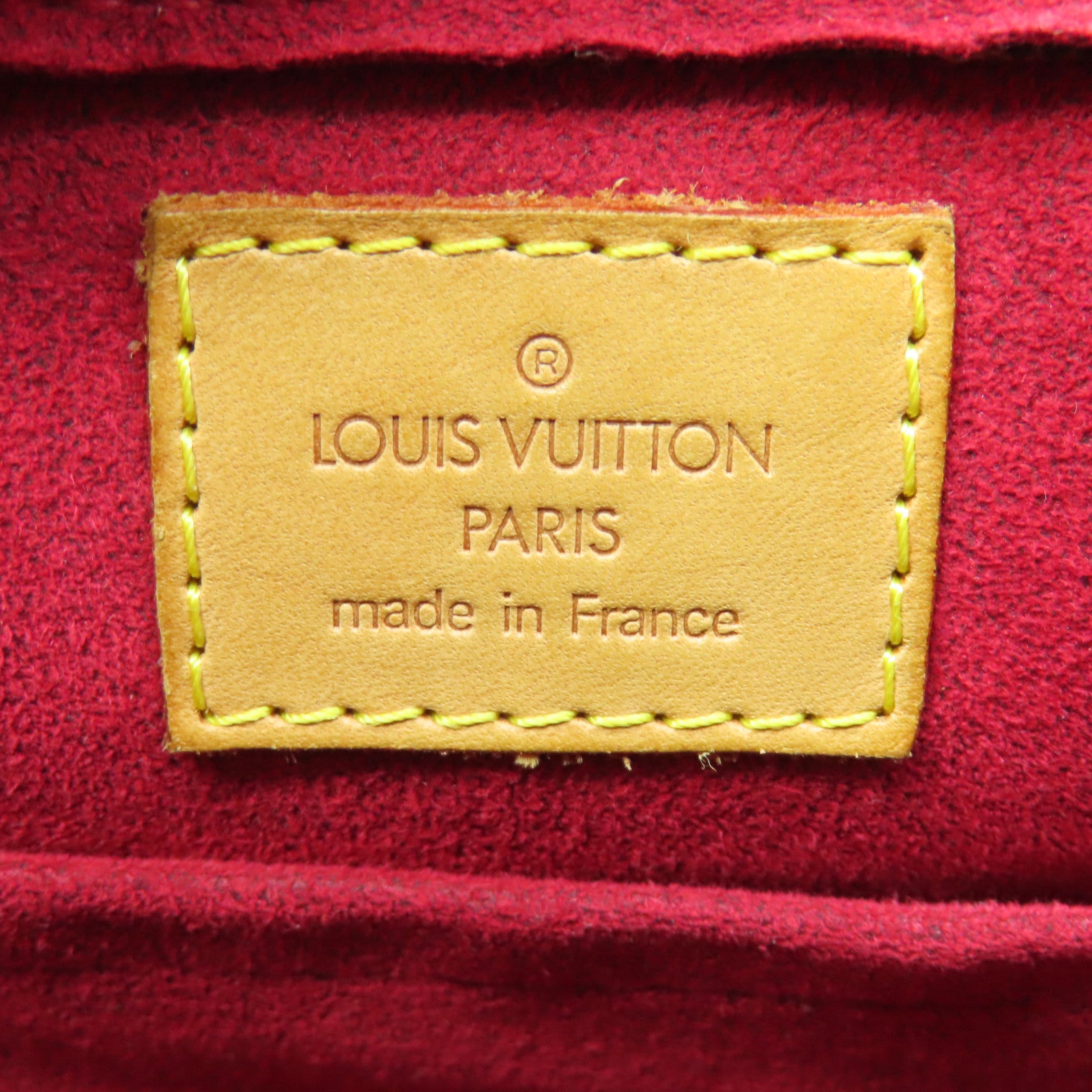 LOUIS VUITTON Monogram Viva Cite GM Gold Buckle Shoulder Bag Brown
