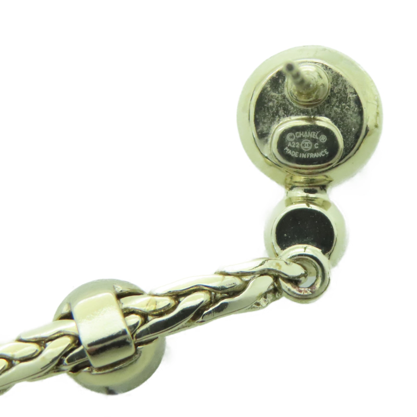 CHANEL 金屬Earrings耳環金色