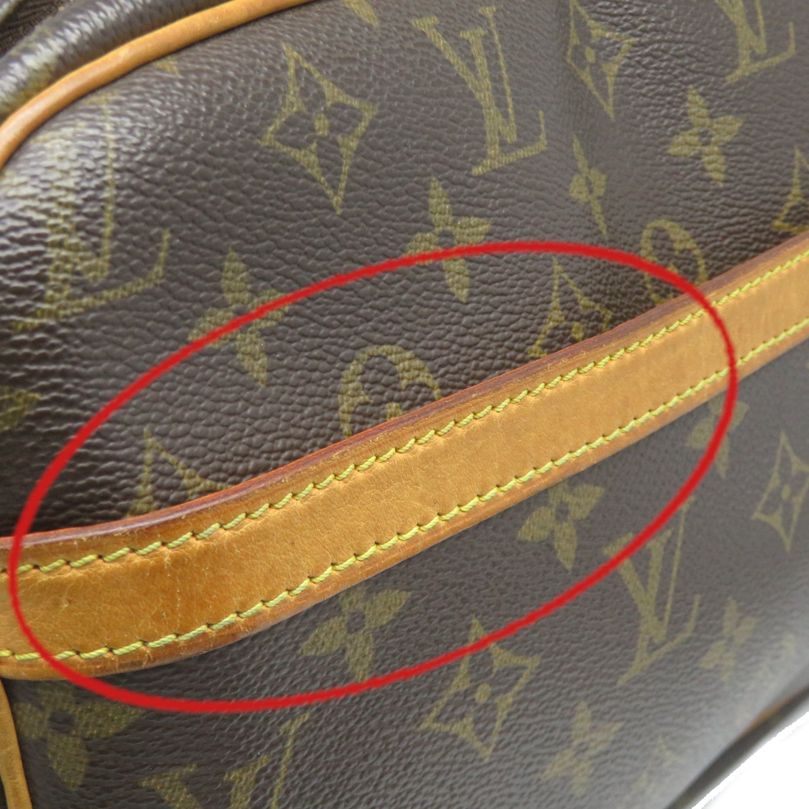 LOUIS VUITTON Monogram Reporter Shoulder Bag肩背袋啡色