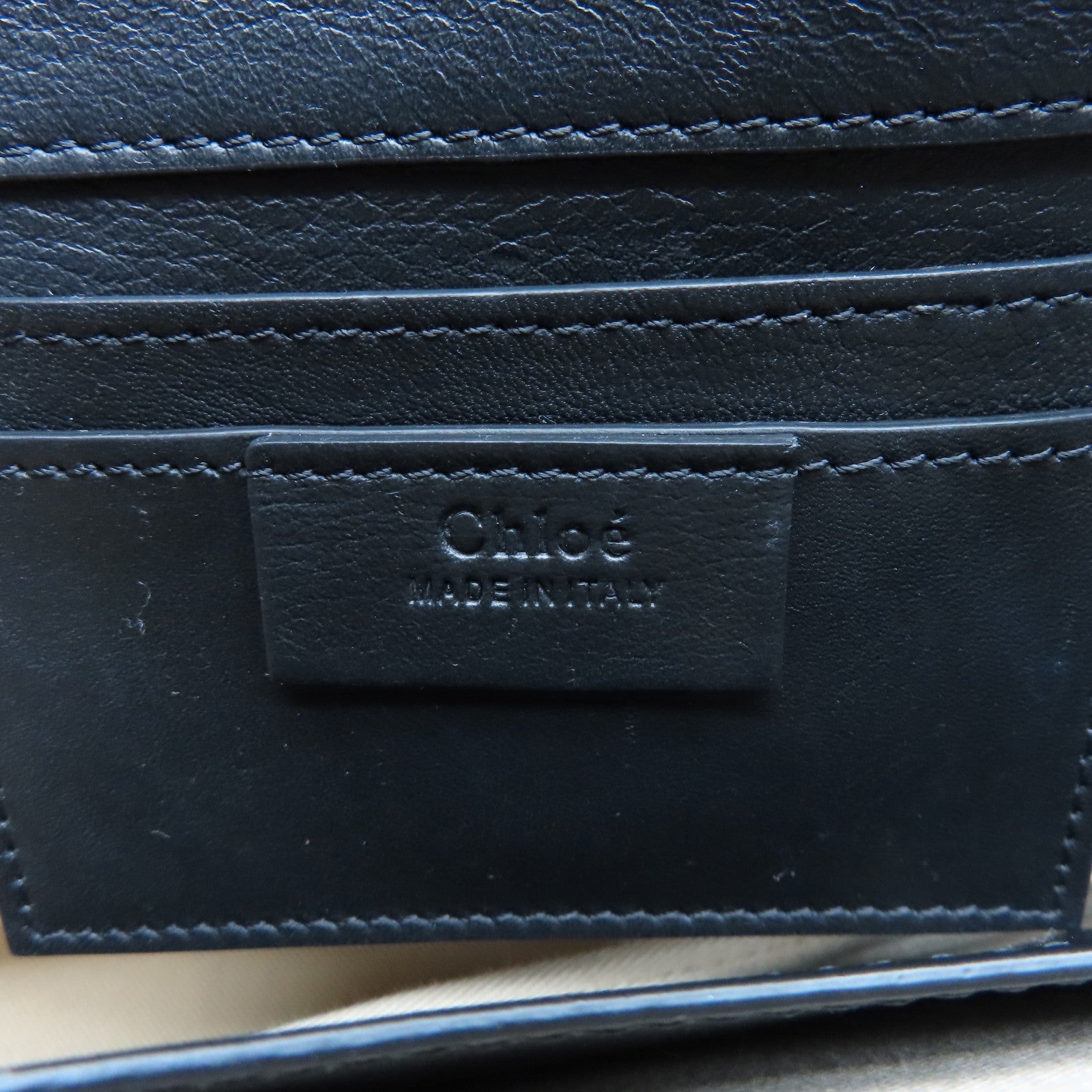 Chloe 牛皮皮革Roy Bag Single Size金扣肩背袋黑色