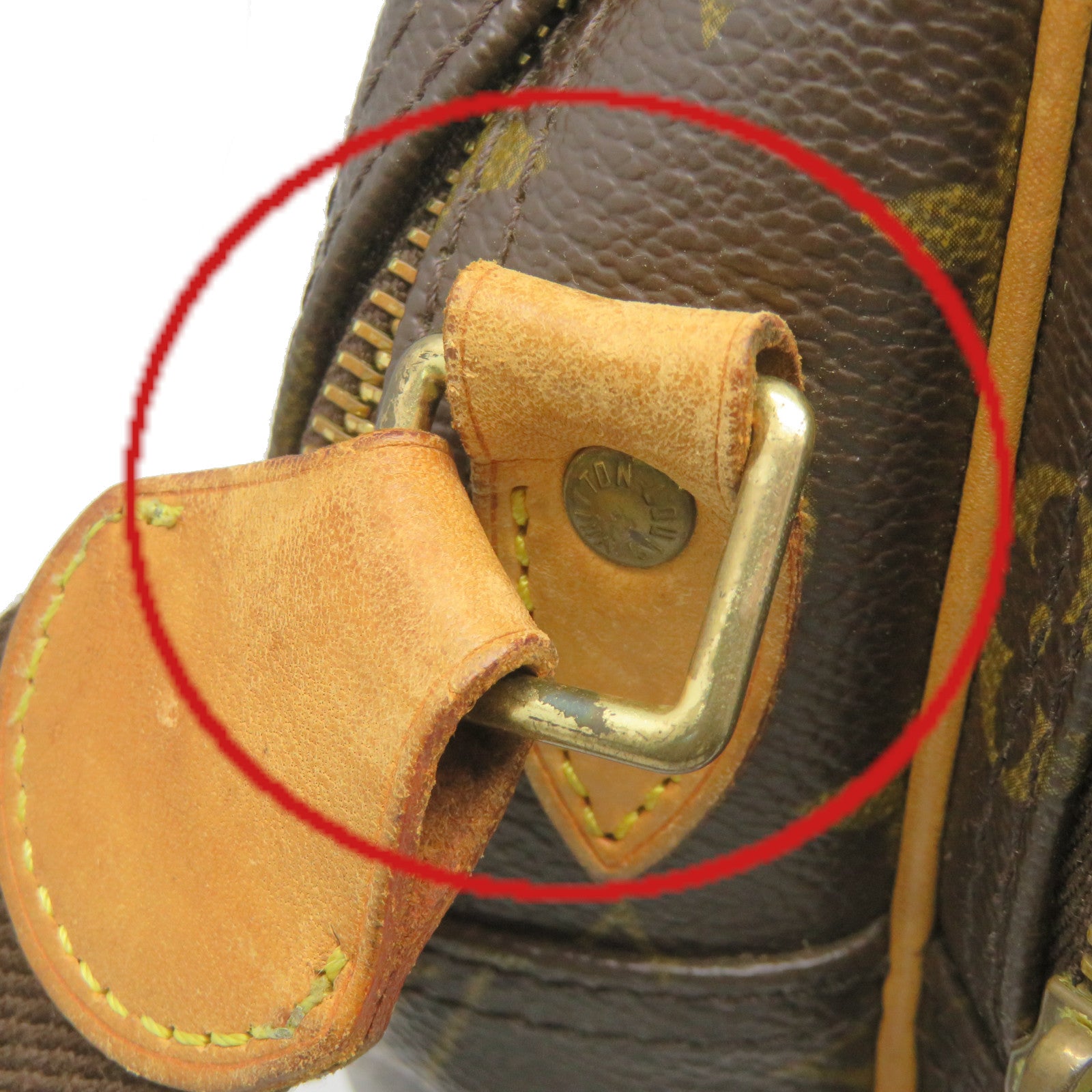LOUIS VUITTON Monogram Reporter Shoulder Bag肩背袋啡色