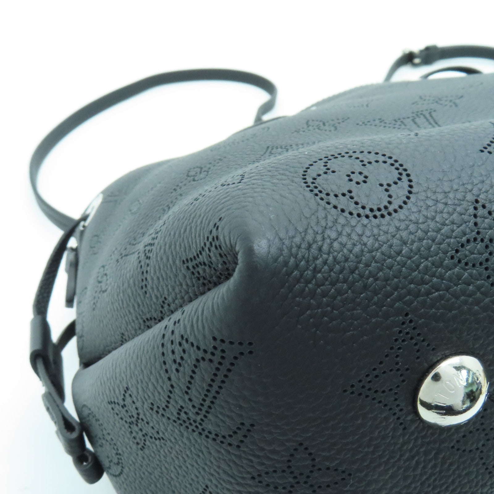 LOUIS VUITTON Mahina Bella银扣肩背袋黑色