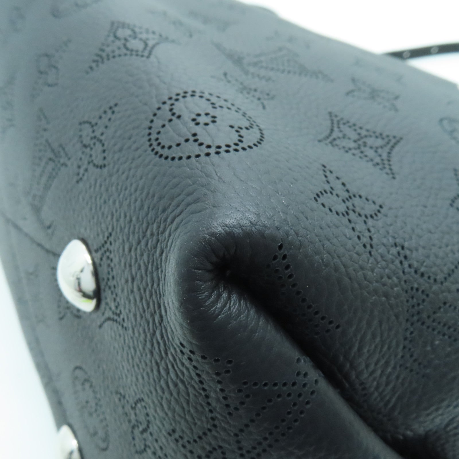 LOUIS VUITTON Mahina Bella银扣肩背袋黑色
