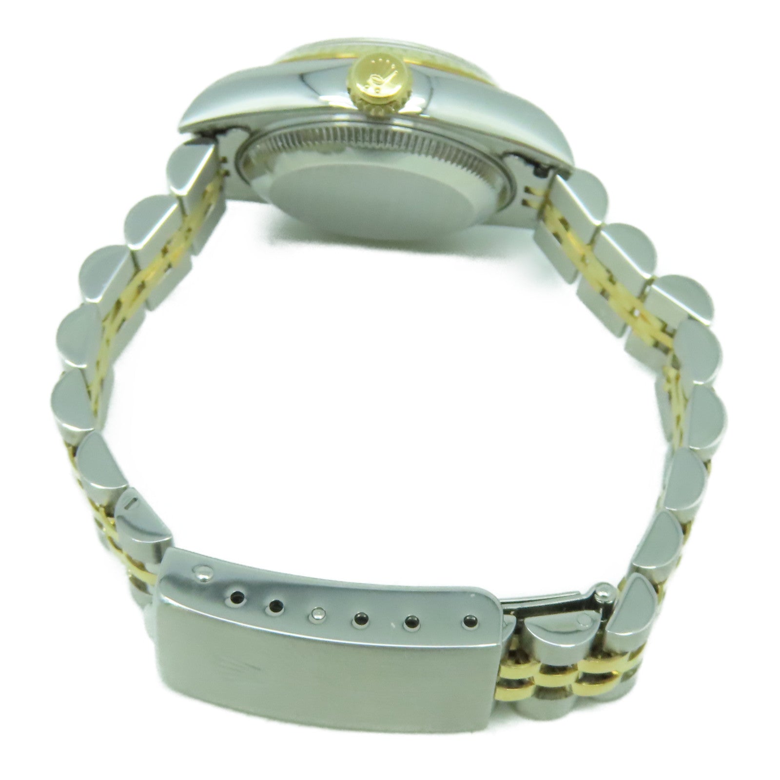 ROLEX 18K黃金Datejust不鏽鋼手錶自動機芯白色