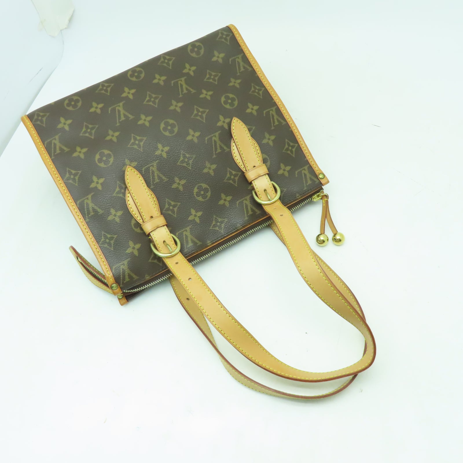 LOUIS VUITTON Monogram Popincourt Haut金扣肩背袋啡色