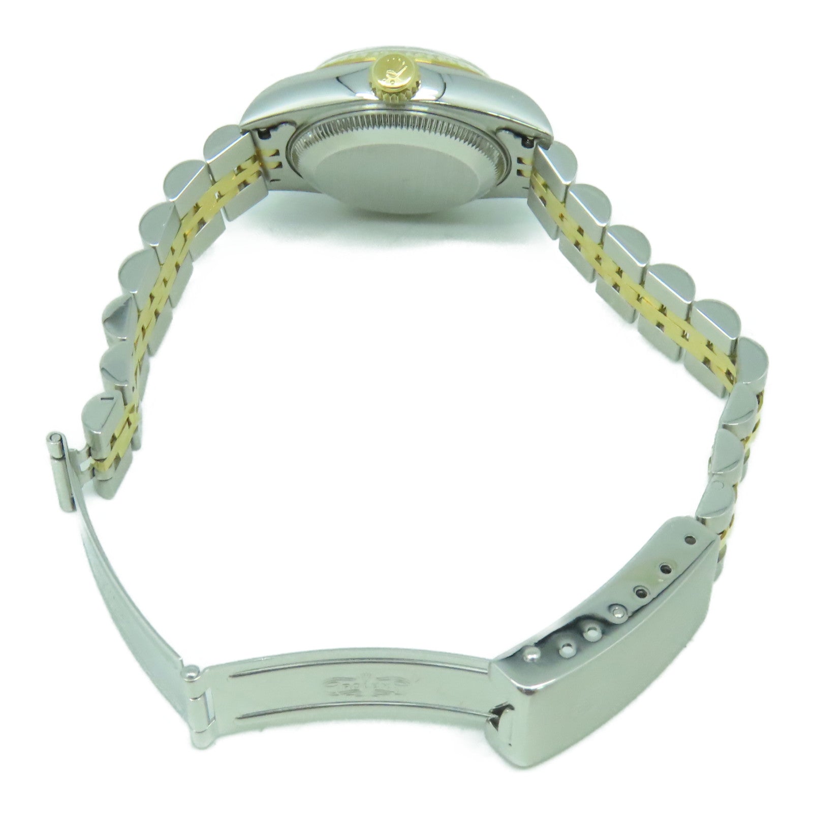 ROLEX 18K黃金Datejust不鏽鋼手錶自動機芯白色