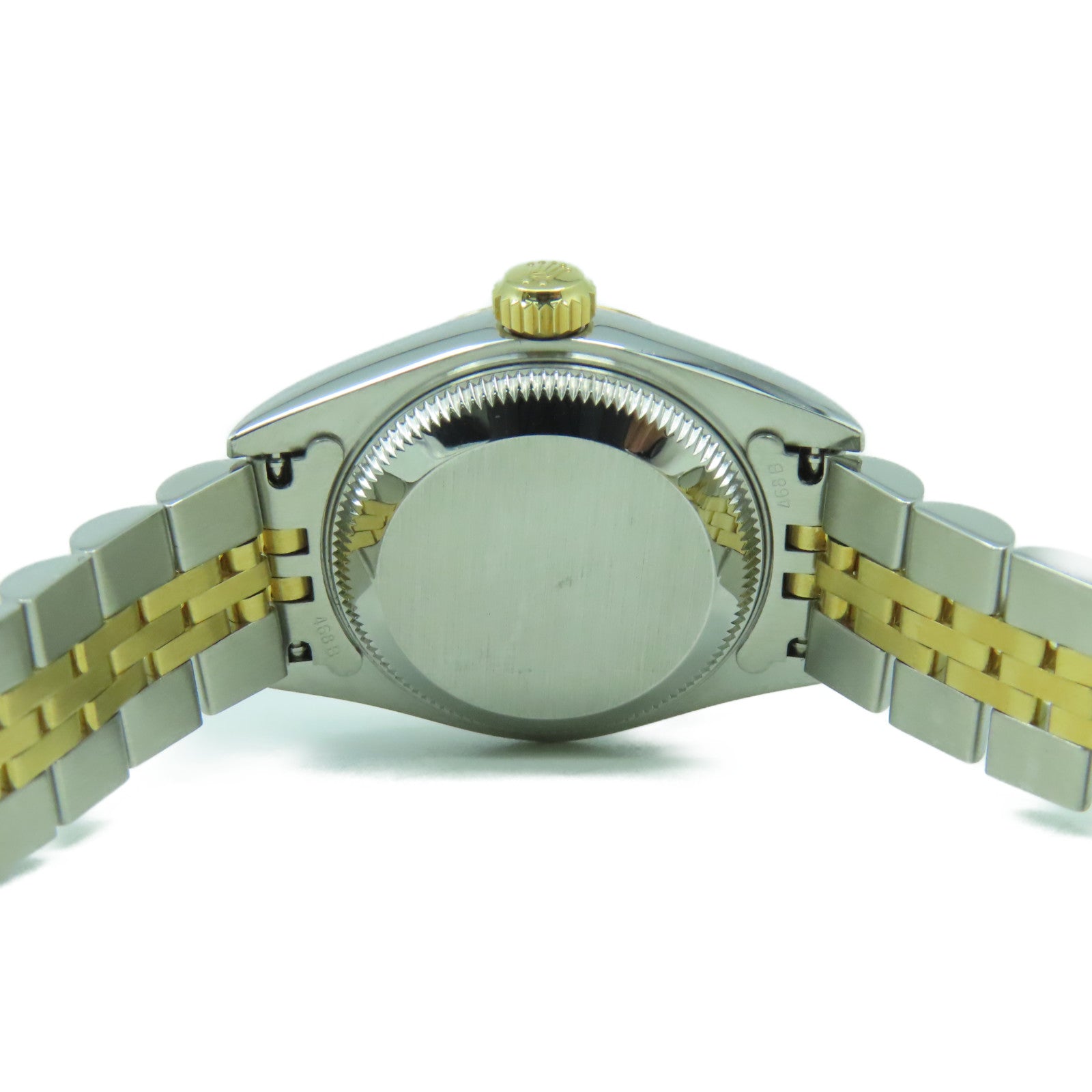 ROLEX 18K黃金Datejust不鏽鋼手錶自動機芯白色