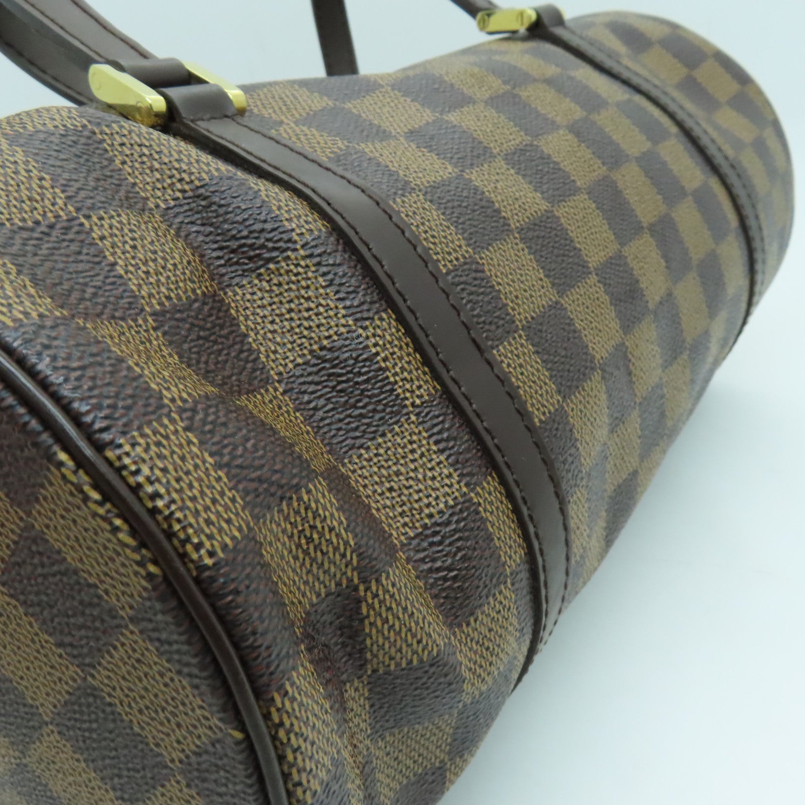 LOUIS VUITTON Damier Papillon GM金扣肩背袋啡色