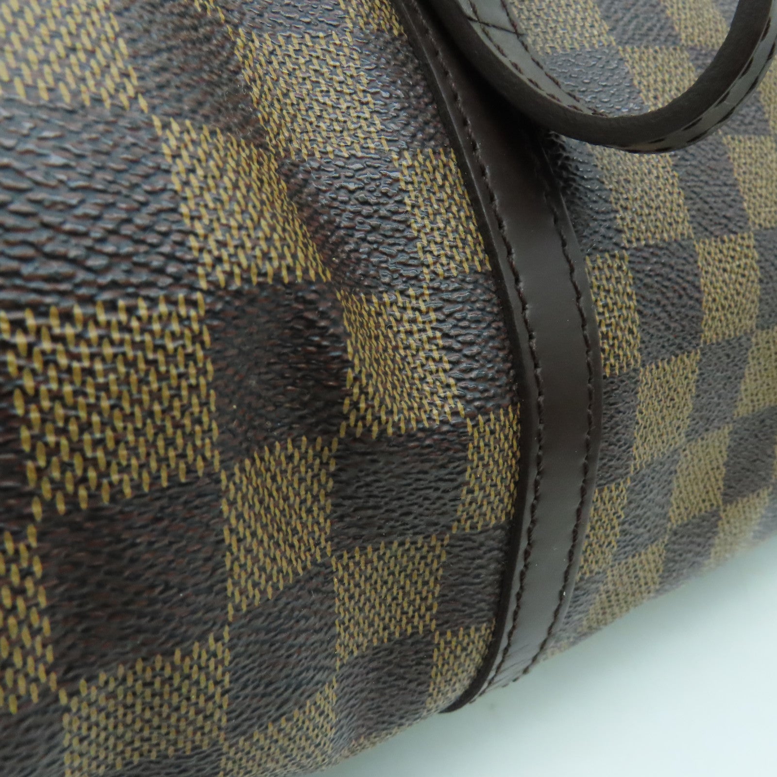 LOUIS VUITTON Damier Papillon GM金扣肩背袋啡色