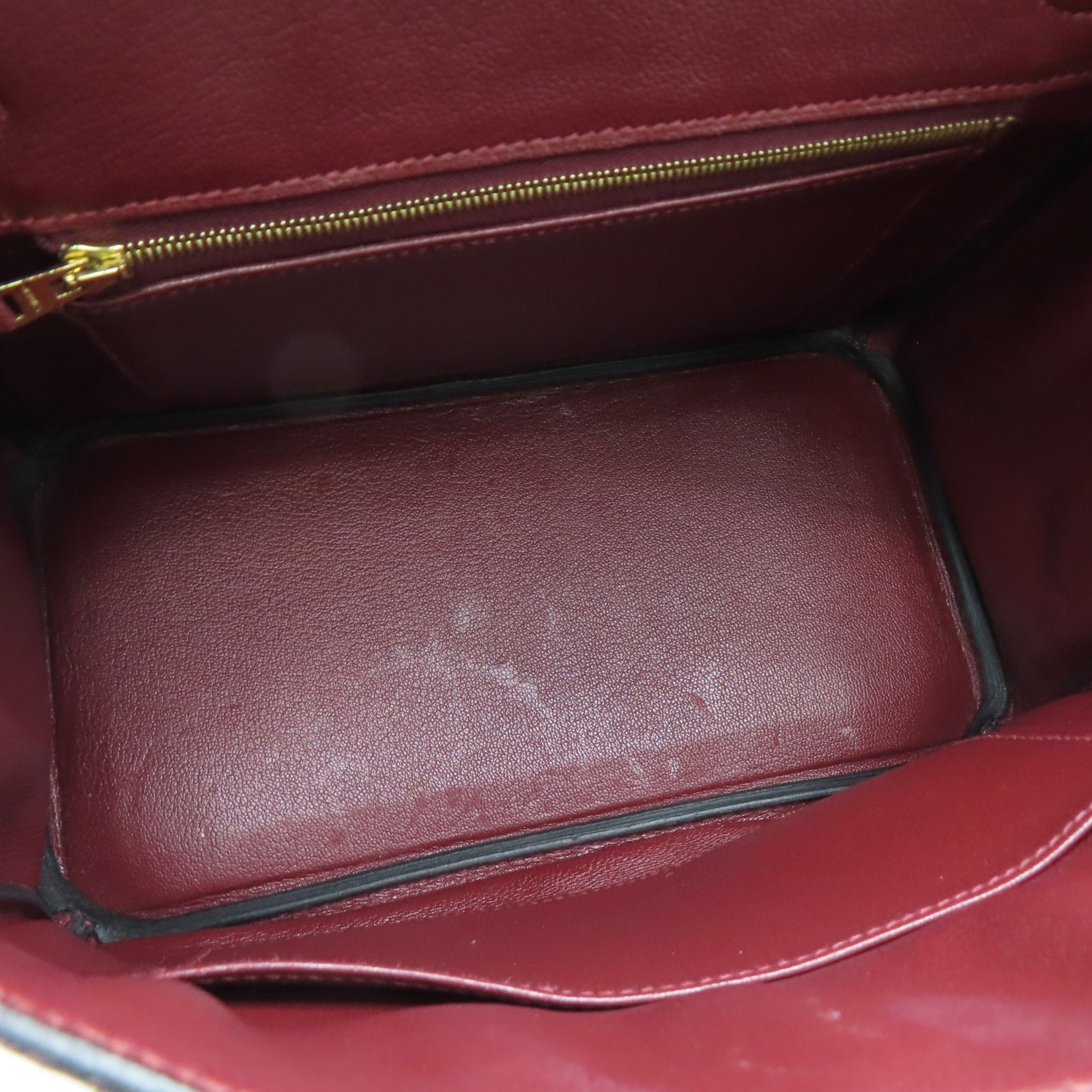 HERMES Taurillon Clemence皮革Birkin 25金扣手挽袋爱马仕红色
