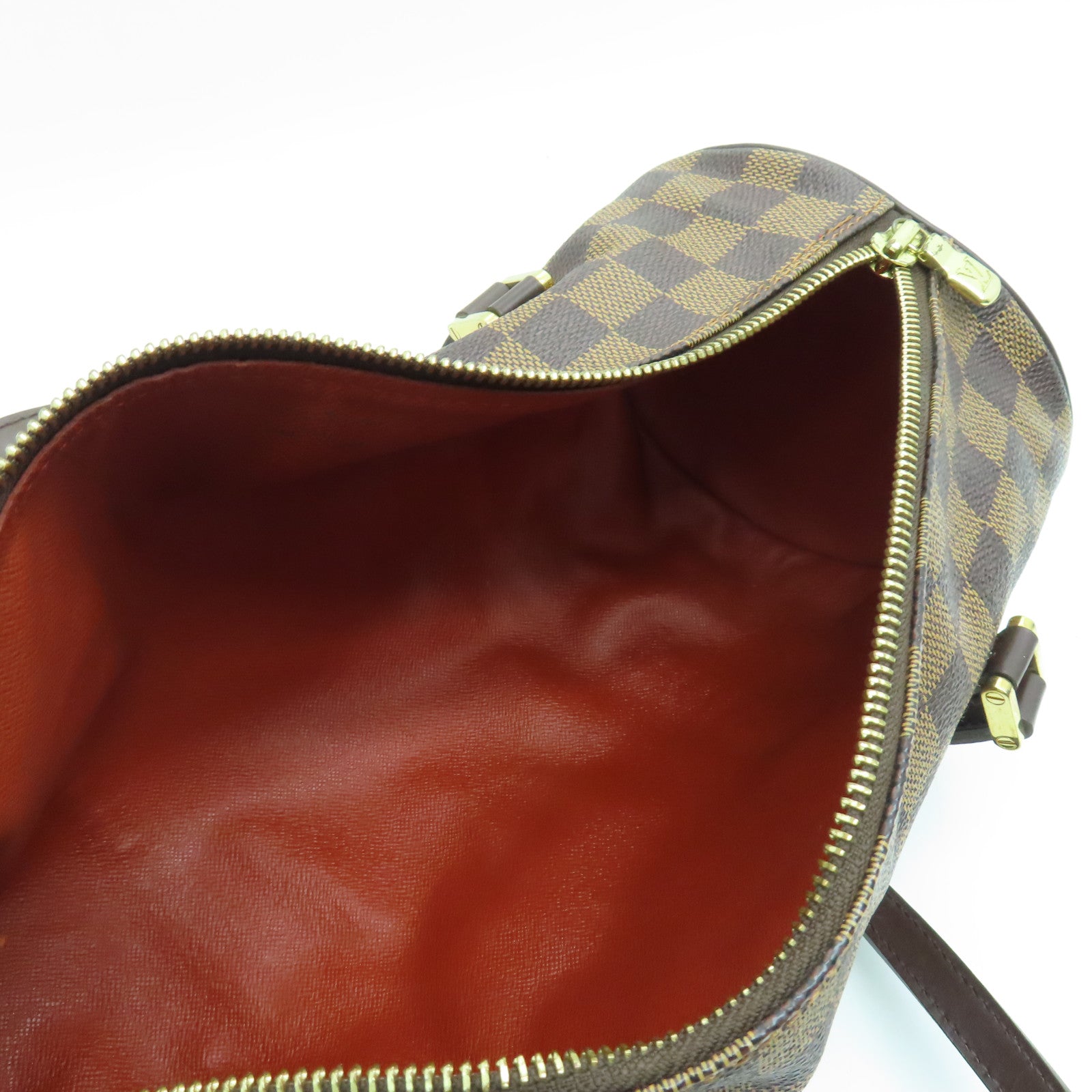 LOUIS VUITTON Damier Papillon GM金扣肩背袋啡色