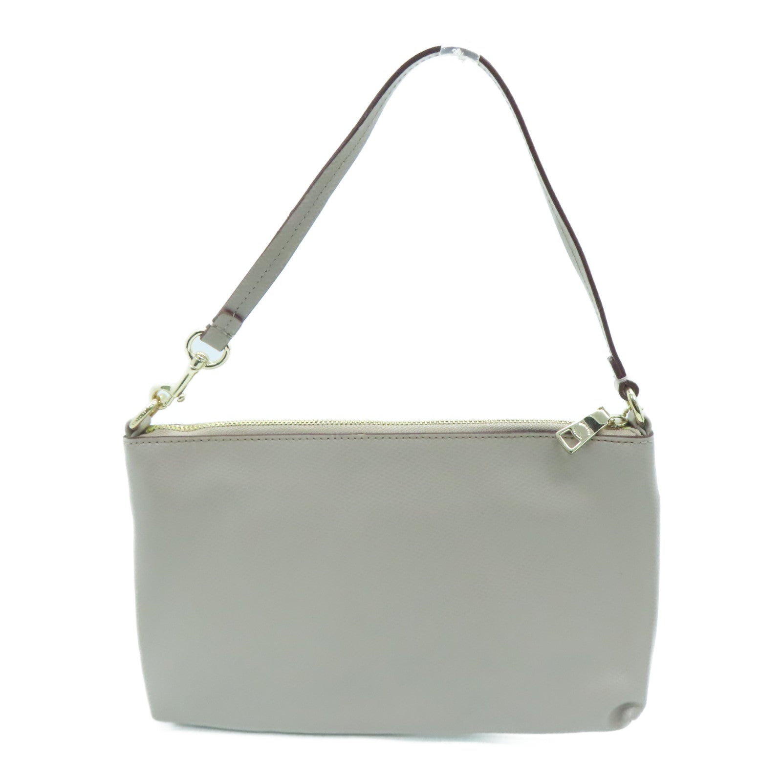 COACH 皮革Handbag金扣手挽袋暗粉紅色