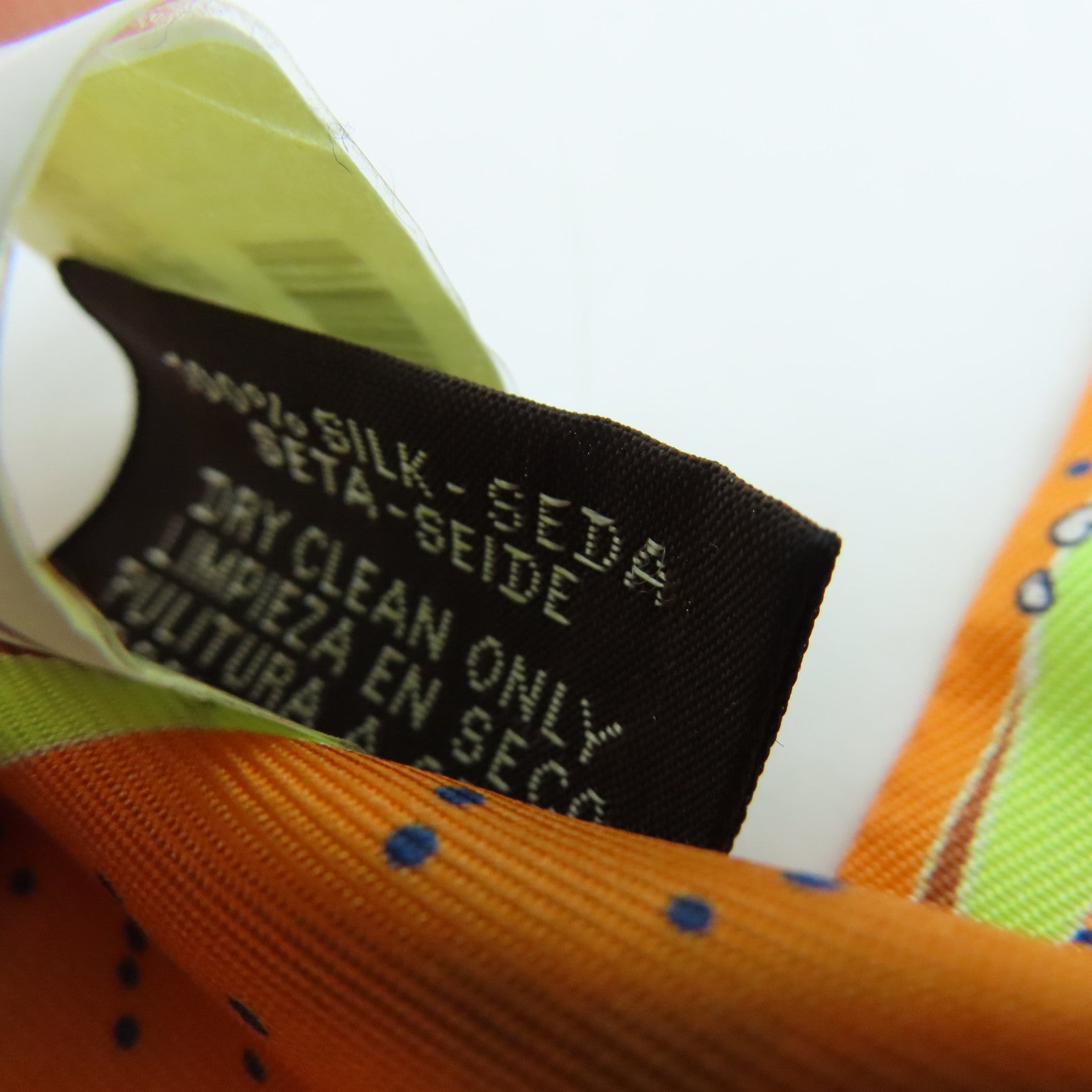 HERMES 【激減優惠】絲質Twilly絲巾橙色