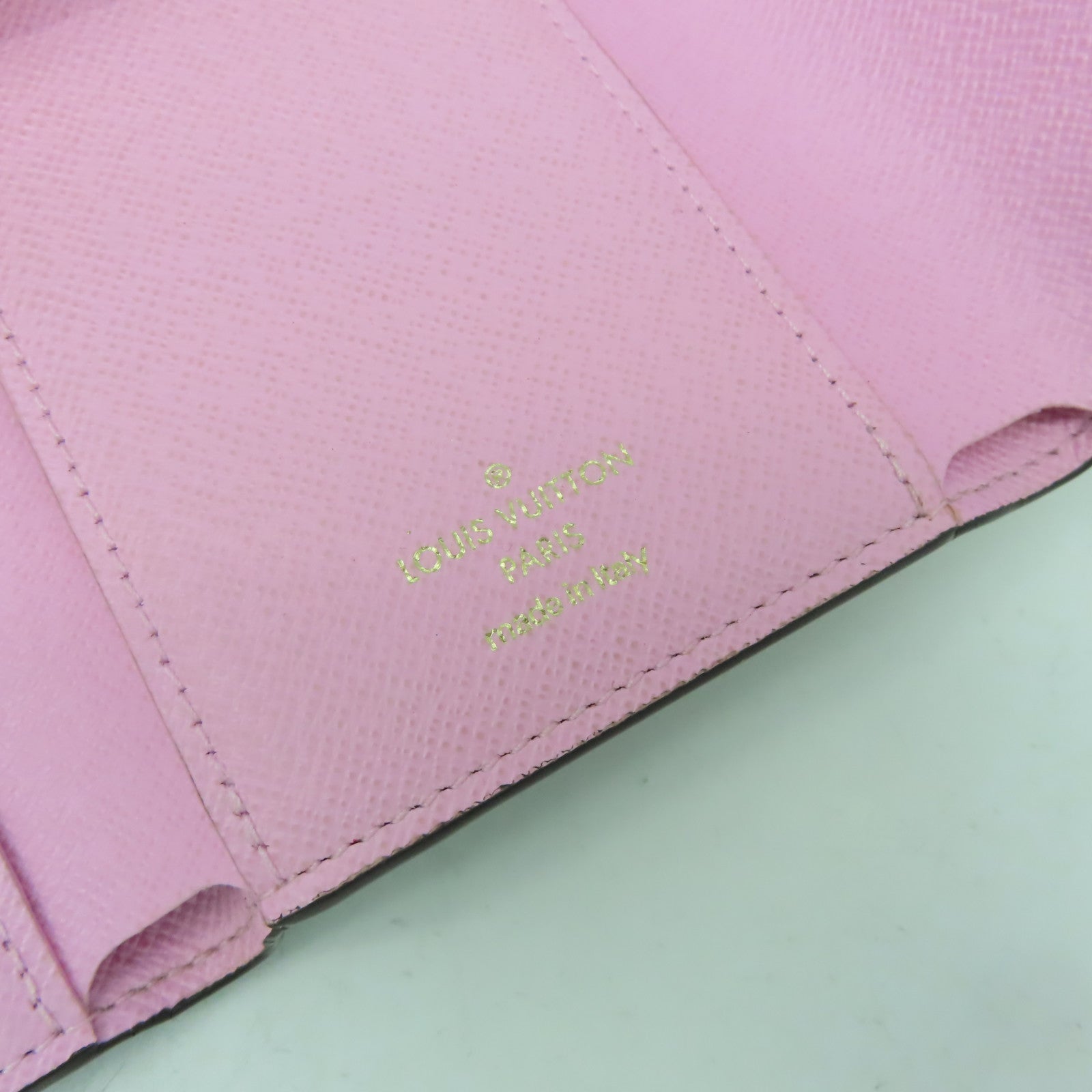 LOUIS VUITTON Monogram Wallet金扣錢包啡色/粉紅色