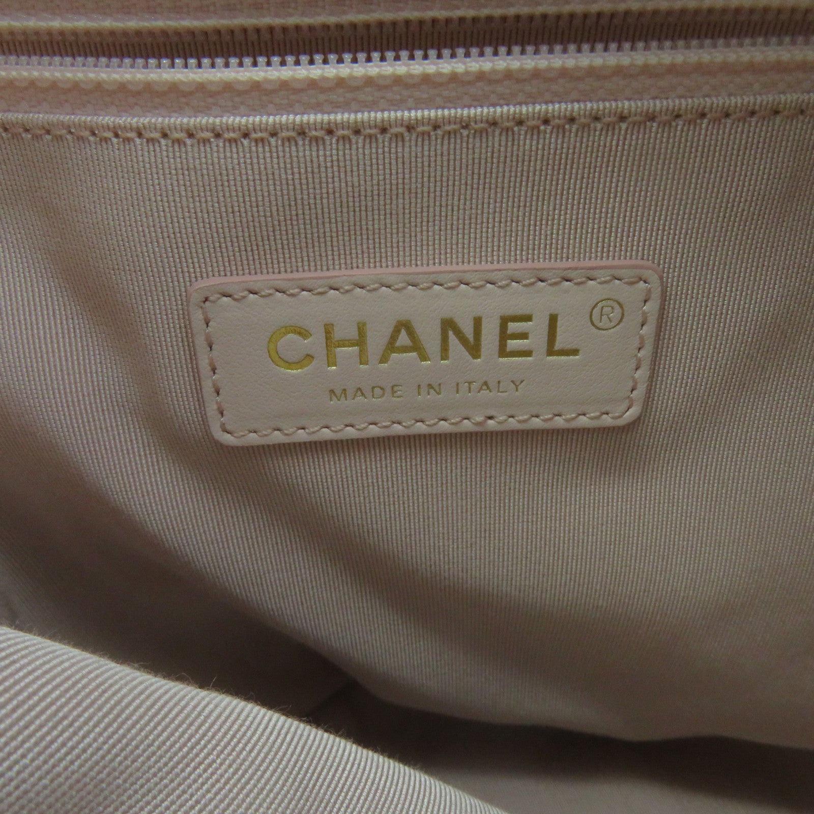 CHANEL 牛皮皮革Chain Shoulder Bag金扣鏈帶肩背袋粉紅色