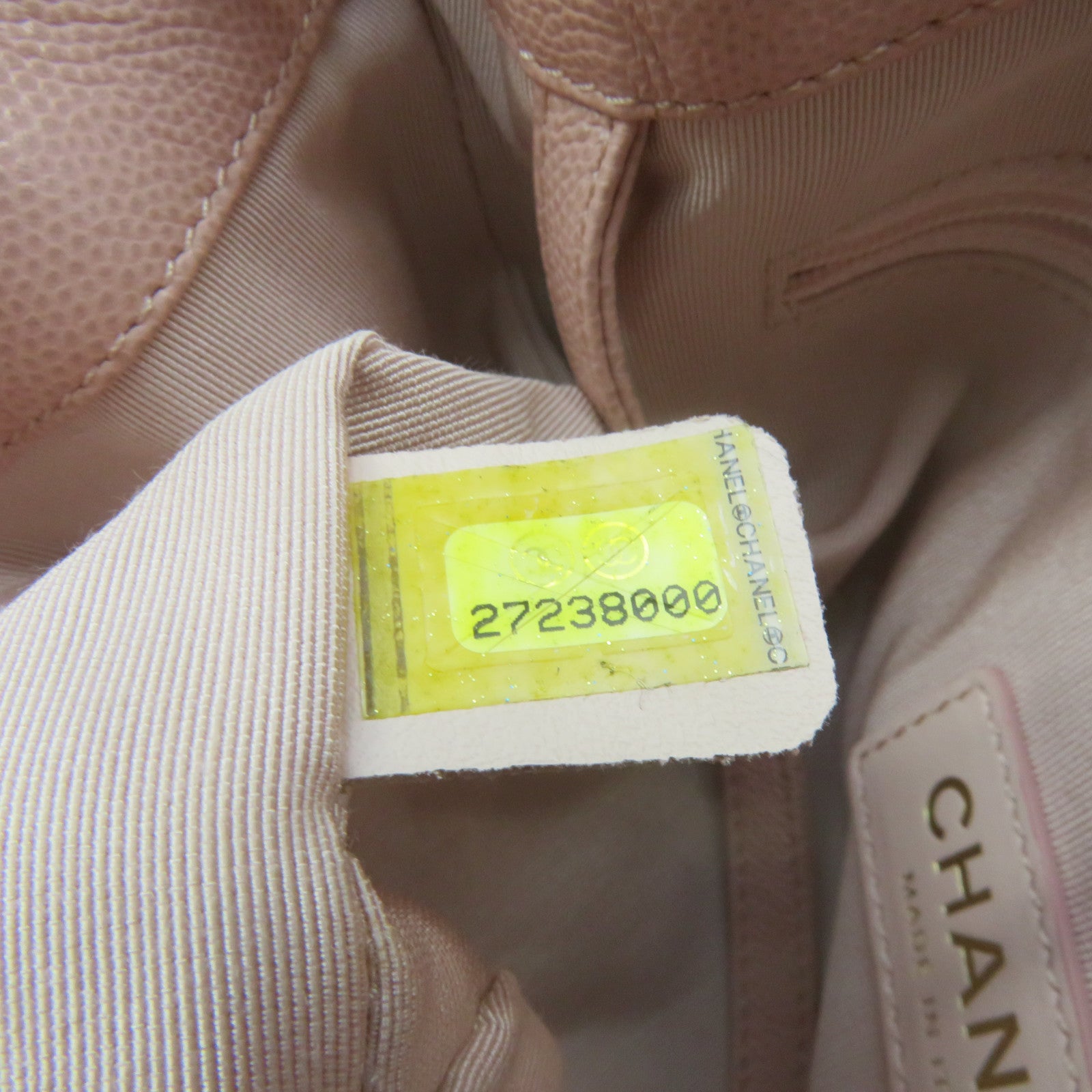 CHANEL 牛皮皮革Chain Shoulder Bag金扣鏈帶肩背袋粉紅色