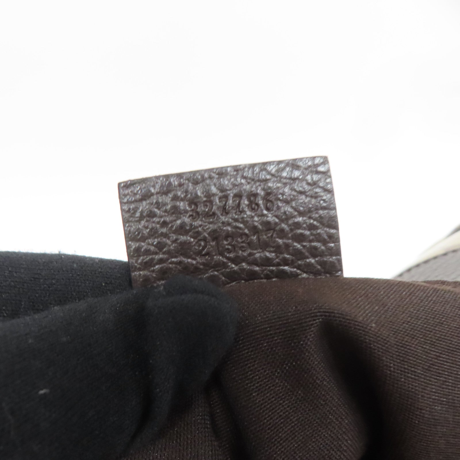 GUCCI 塗層帆布Shoulder Bag金扣肩背袋啡色