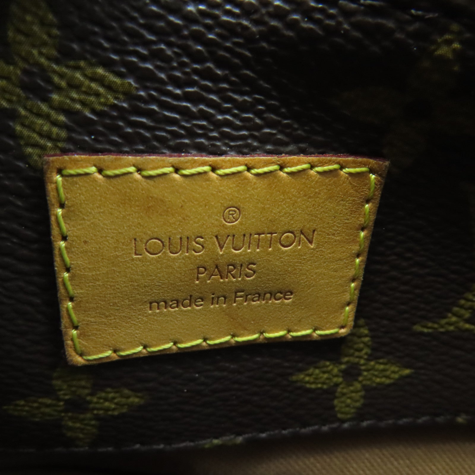 LOUIS VUITTON Monogram Sully MM Gold Buckle Shoulder Bag Brown