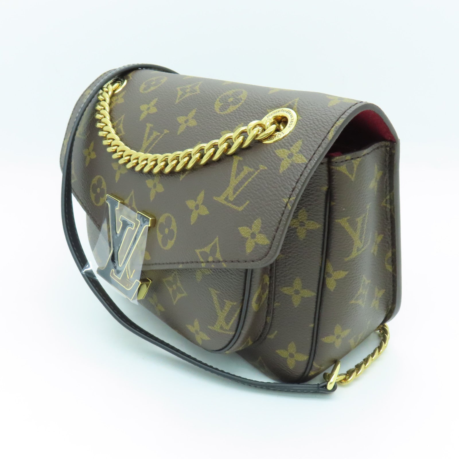 LOUIS VUITTON Monogram Passy金扣肩背袋啡色