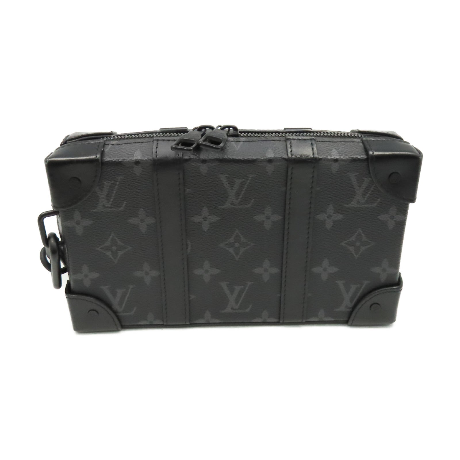 LOUIS VUITTON Monogram Eclipse Soft Trunk Wallet Shoulder Bag錢包肩背兩用袋黑色
