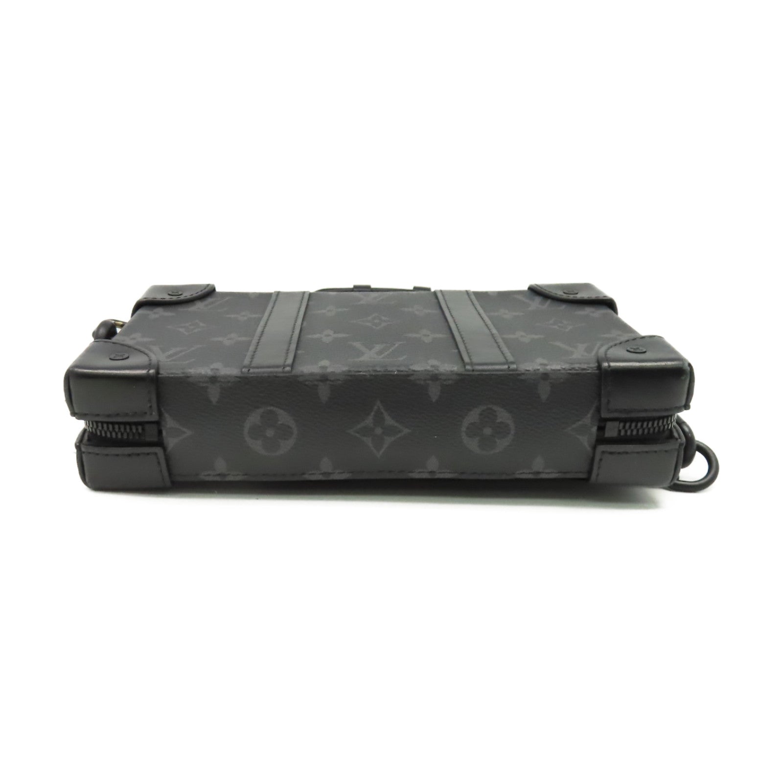 LOUIS VUITTON Monogram Eclipse Soft Trunk Wallet Shoulder Bag錢包肩背兩用袋黑色