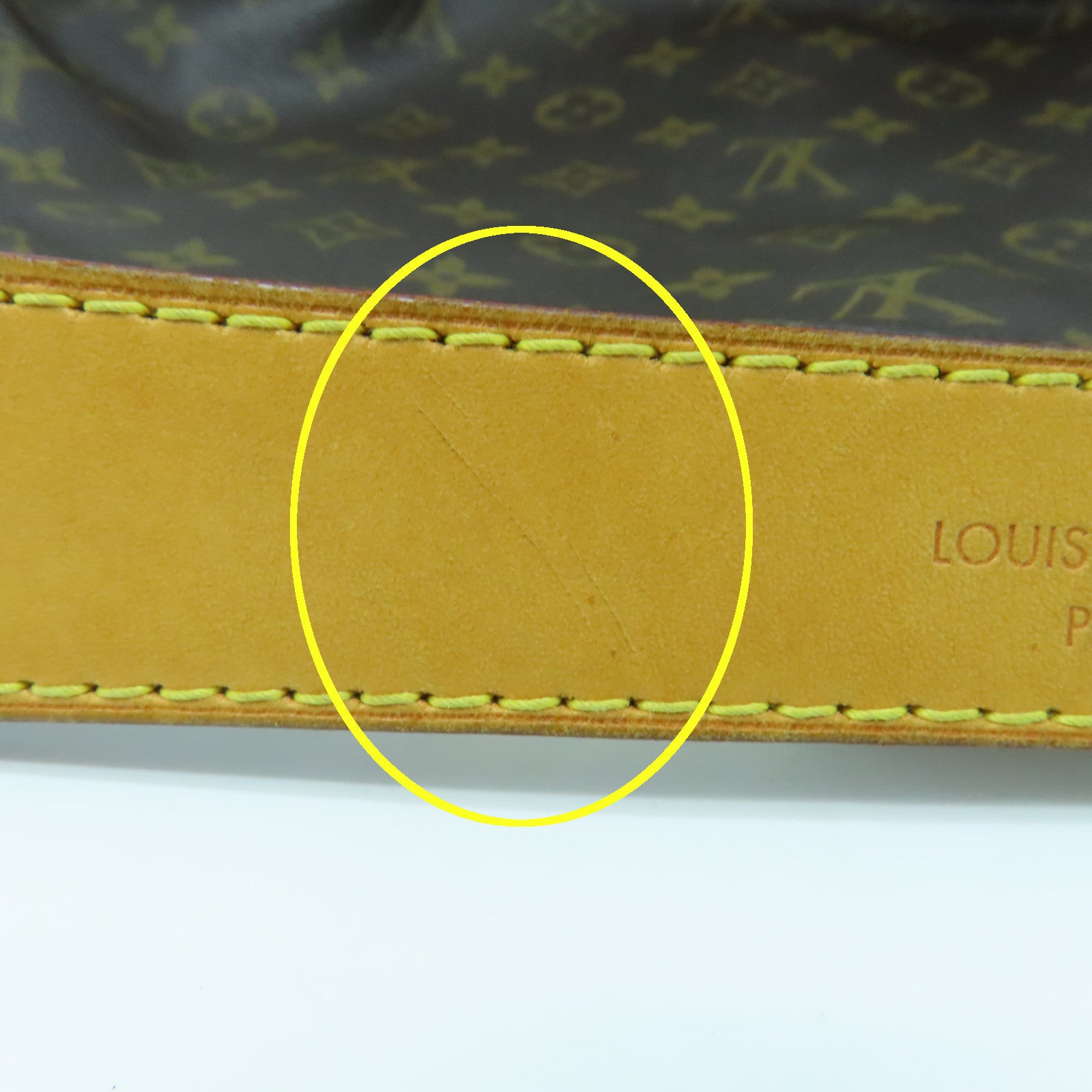 LOUIS VUITTON Monogram Sully MM Gold Buckle Shoulder Bag Brown