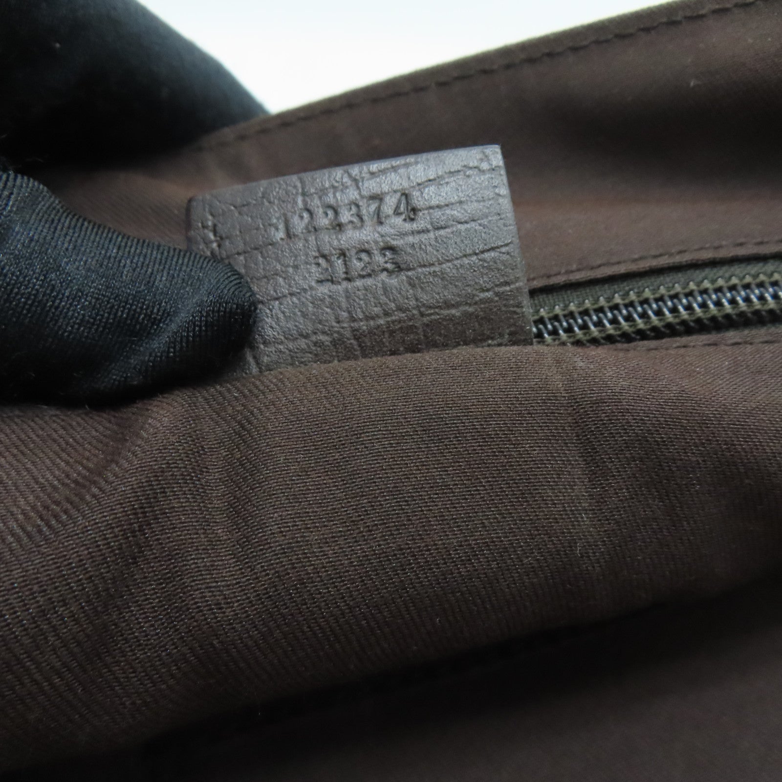 GUCCI 塗層帆布 Shoulder Bag銀扣肩背袋啡色