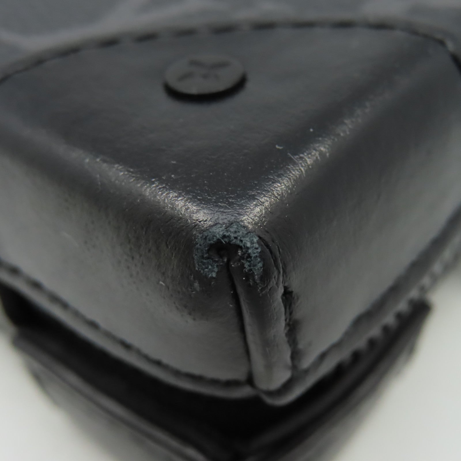 LOUIS VUITTON Monogram Eclipse Soft Trunk Wallet Shoulder Bag錢包肩背兩用袋黑色