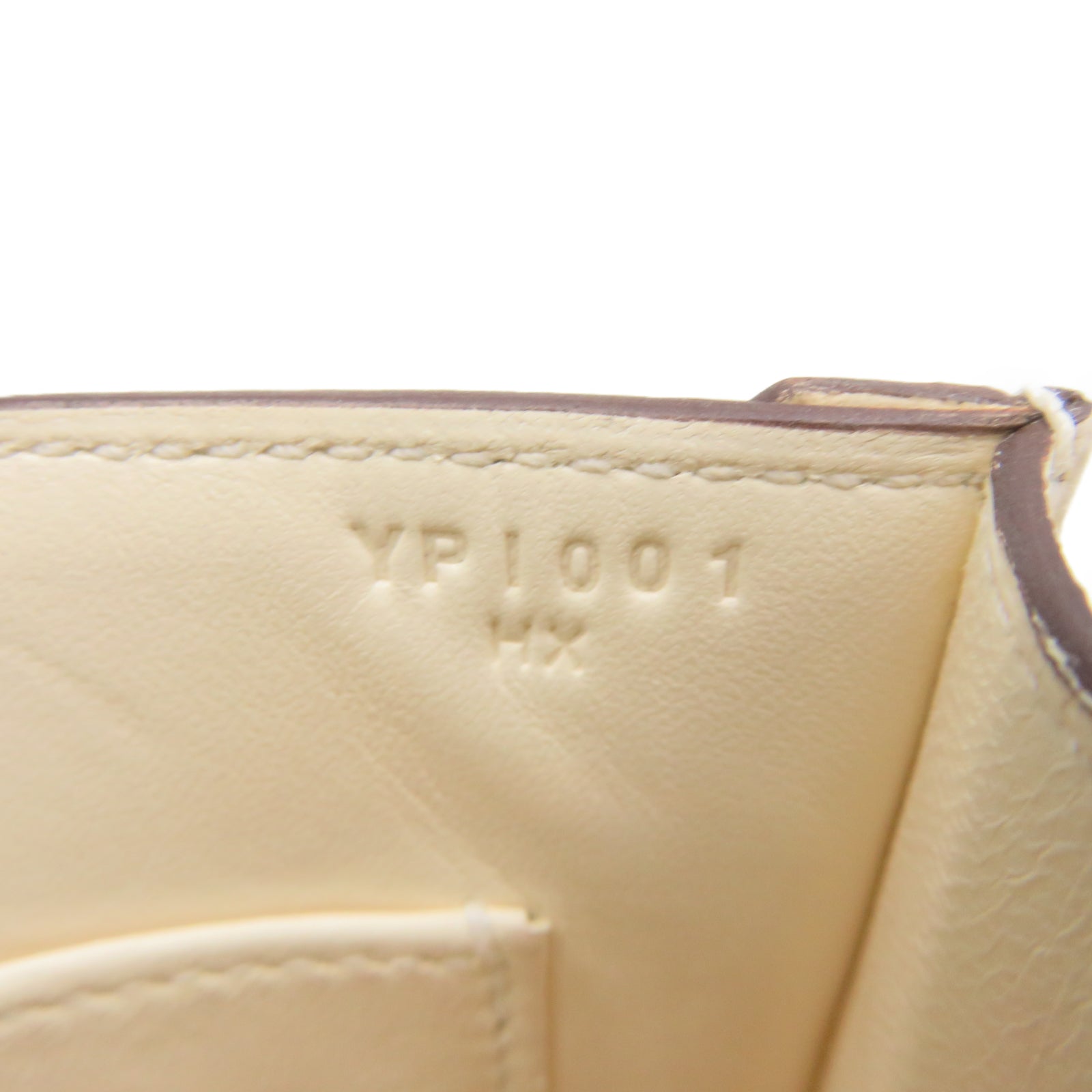 HERMES 【激減優惠】山羊皮革Mini Verrou銀扣肩背袋白色