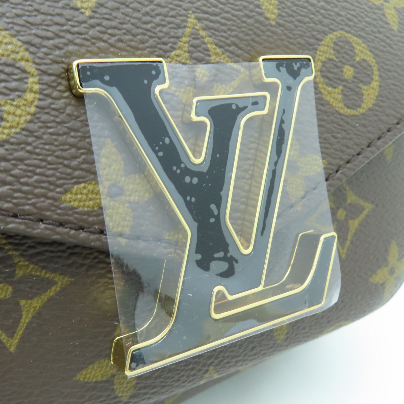 LOUIS VUITTON Monogram Passy金扣肩背袋啡色