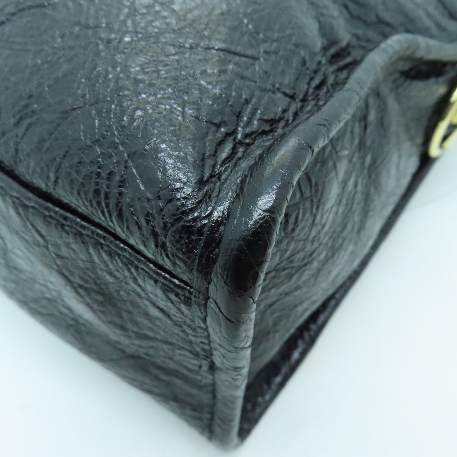 BALENCIAGA 牛皮皮革Giant New City金扣手挽肩背兩用袋黑色