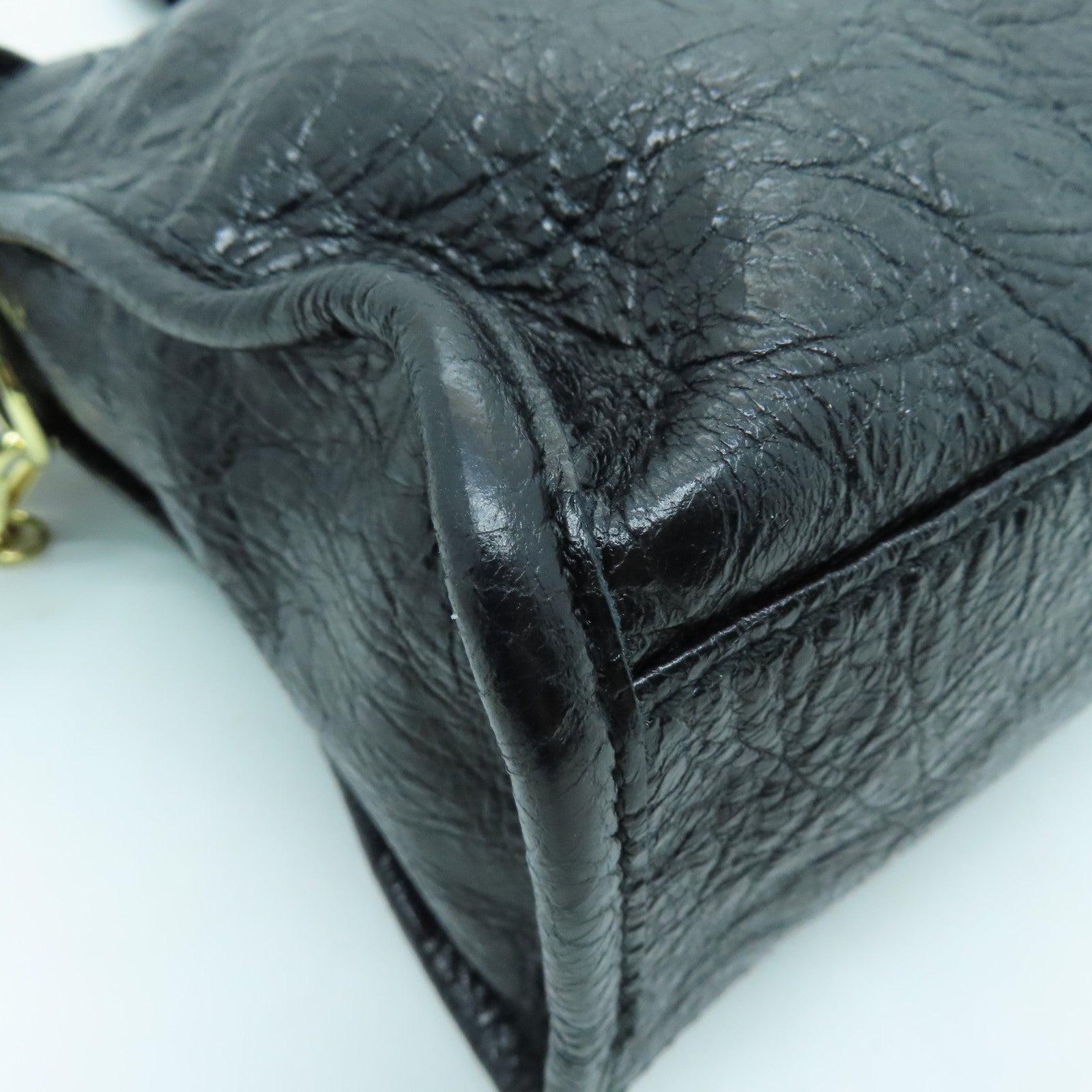 BALENCIAGA 牛皮皮革Giant New City金扣手挽肩背兩用袋黑色