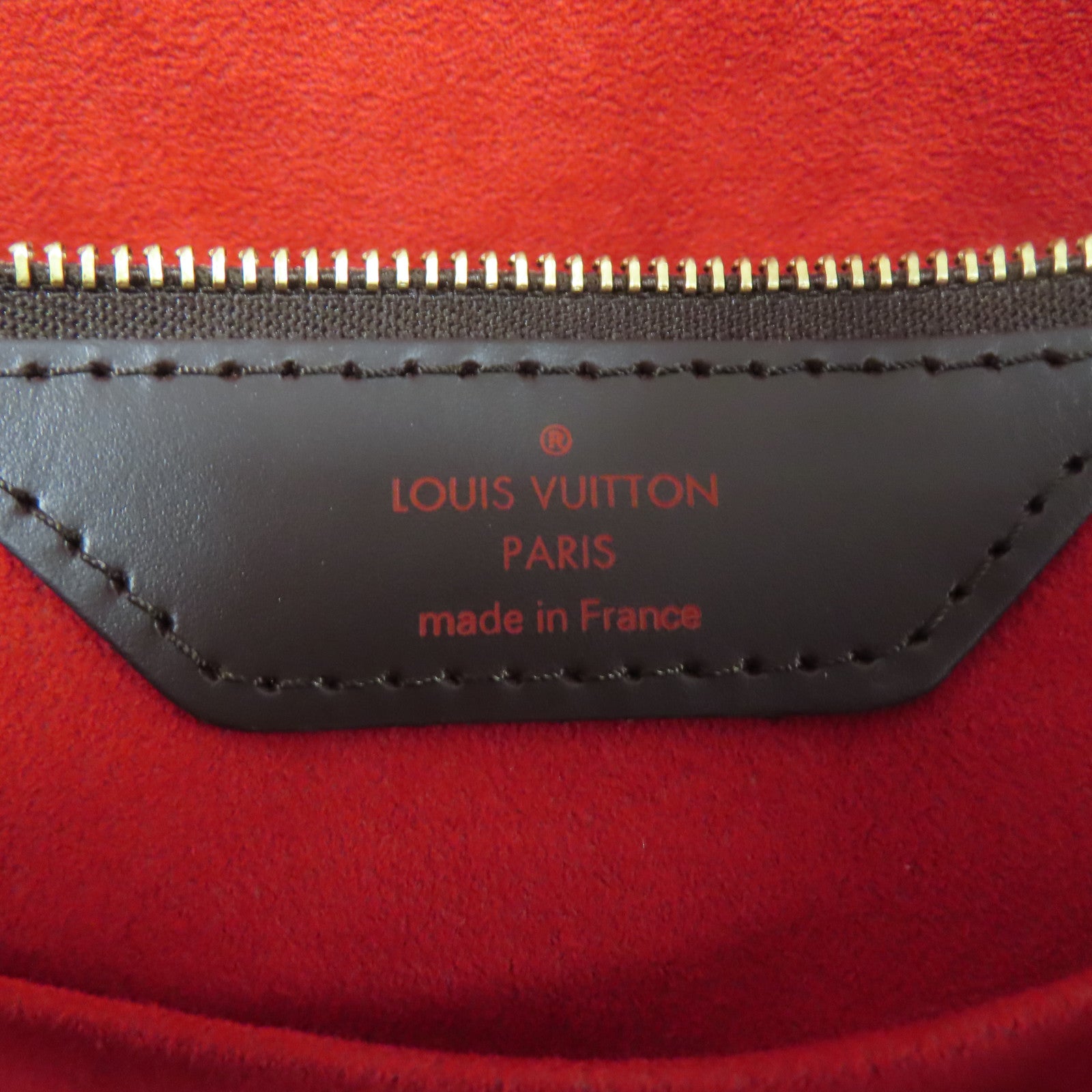 LOUIS VUITTON Damier Hampstead MM金扣手挽袋啡色