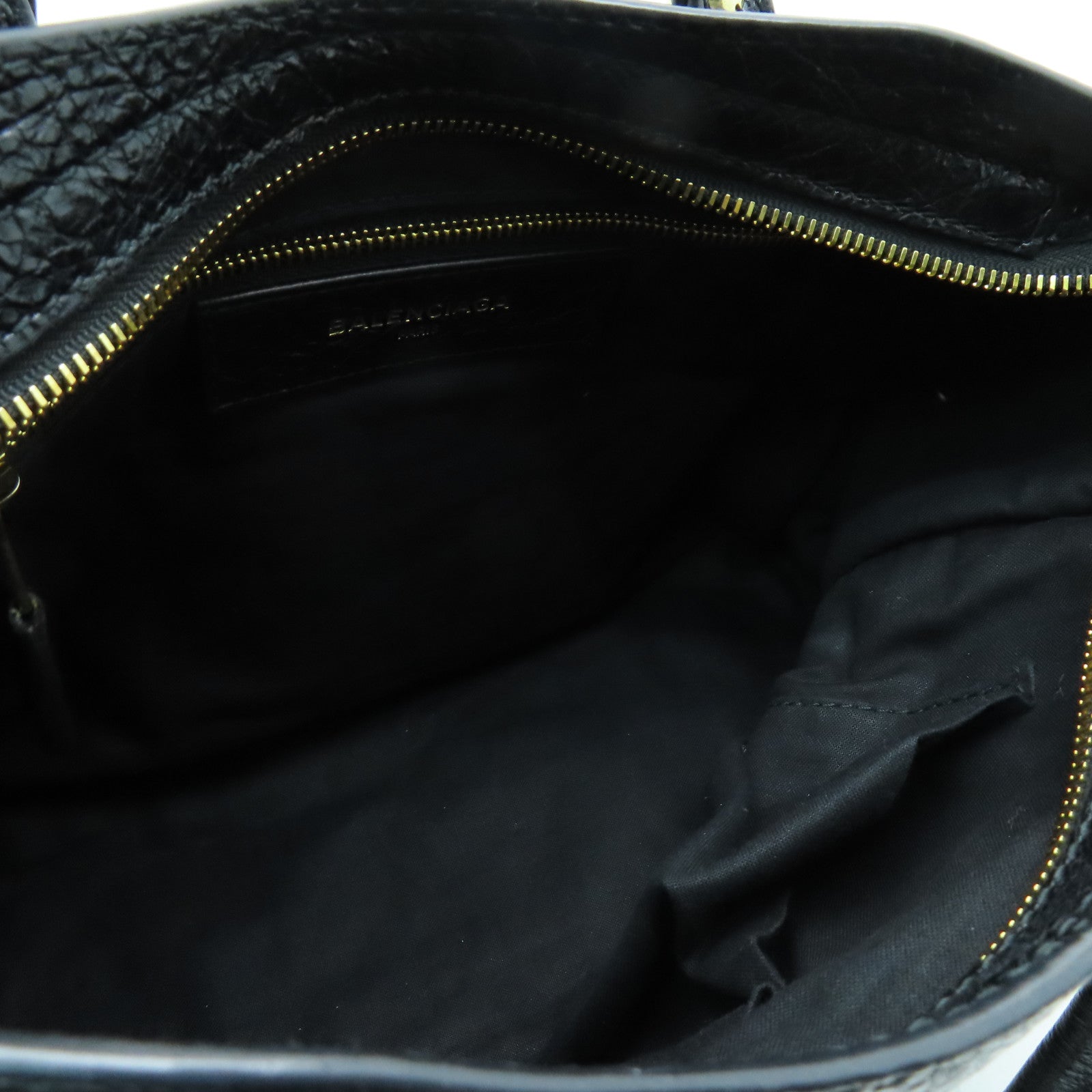 BALENCIAGA 牛皮皮革Giant New City金扣手挽肩背兩用袋黑色