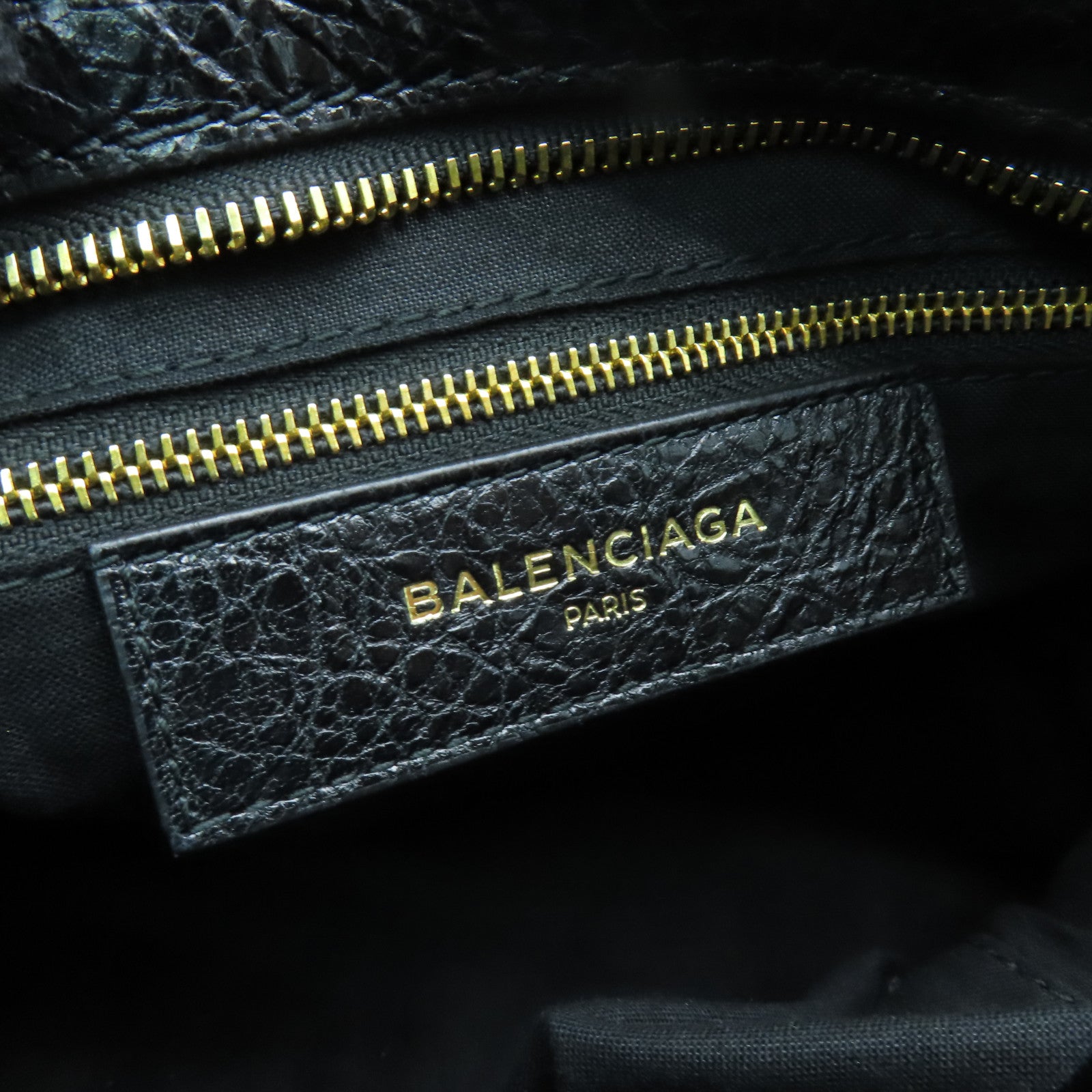 BALENCIAGA 牛皮皮革Giant New City金扣手挽肩背兩用袋黑色