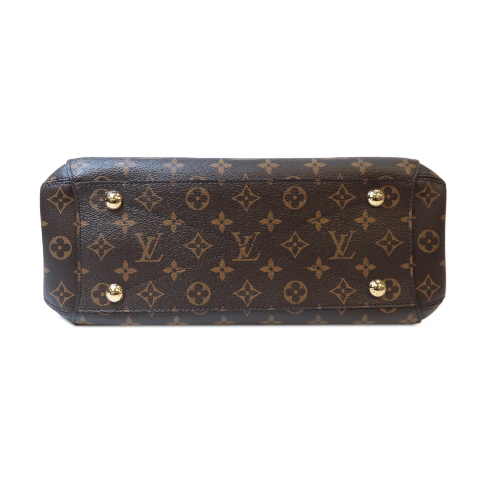 LOUIS VUITTON Monogram Montaigne MM金扣手挽肩背兩用袋啡色