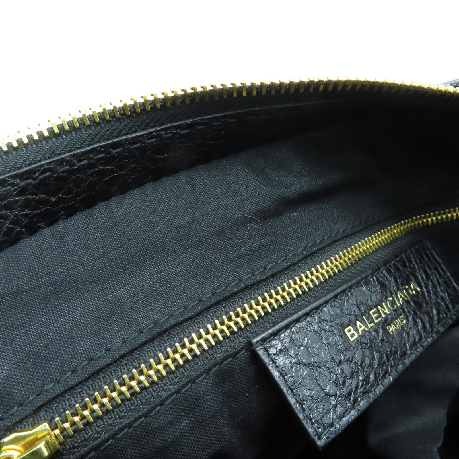 BALENCIAGA 牛皮皮革Giant New City金扣手挽肩背兩用袋黑色