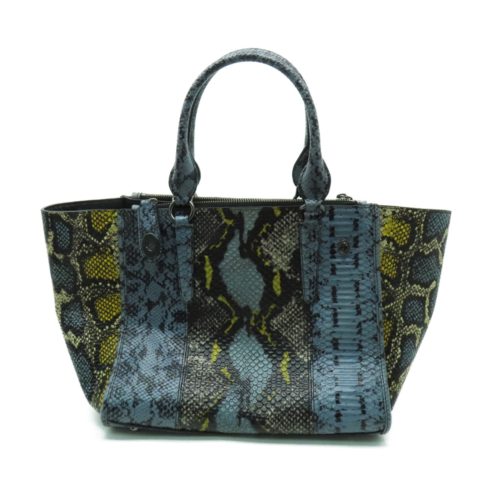 COACH 【激減優惠】皮革2 Way Shoulder銀扣手挽肩背兩用袋彩色