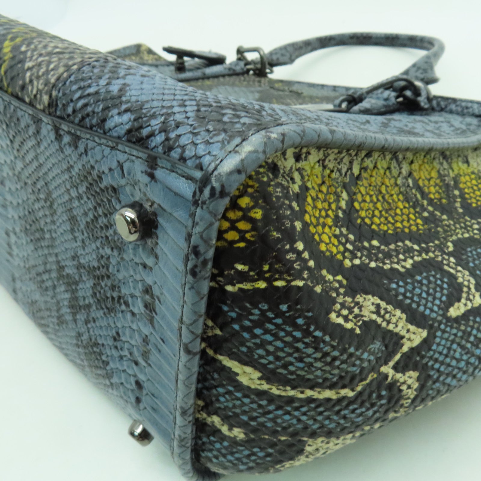 COACH 【激減優惠】皮革2 Way Shoulder銀扣手挽肩背兩用袋彩色
