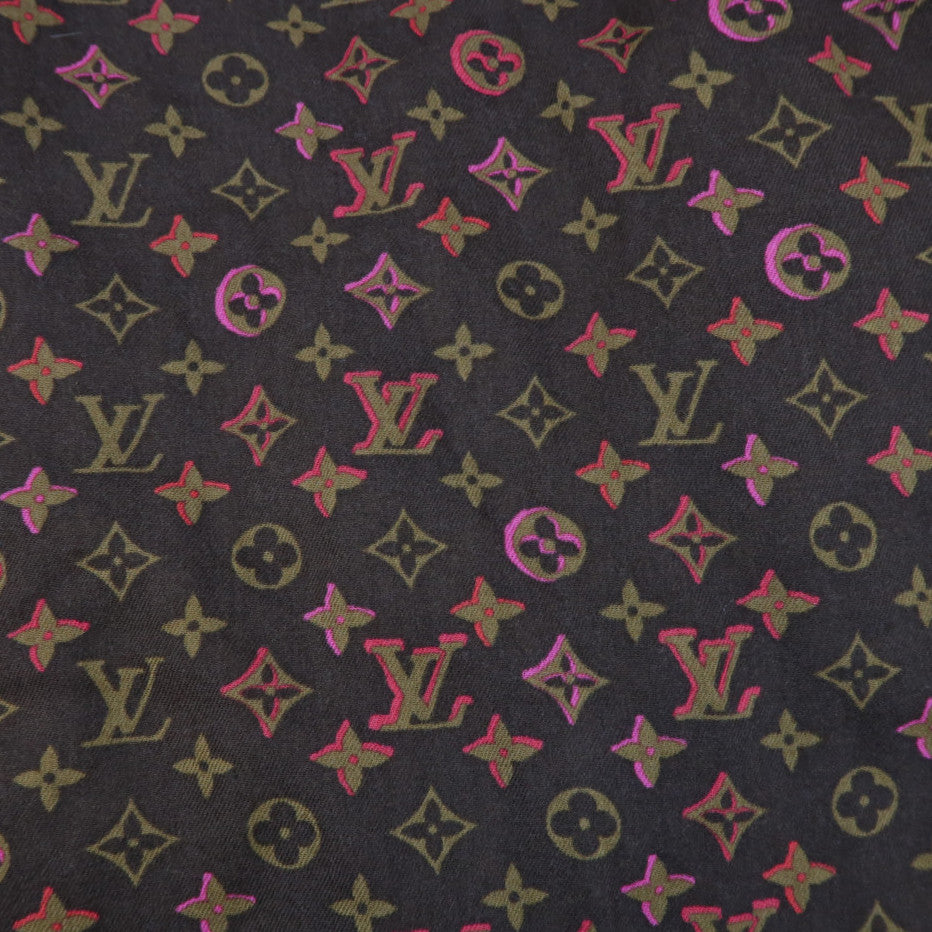LOUIS VUITTON 羊毛Fall In Love Scarf圍巾啡色/紅色